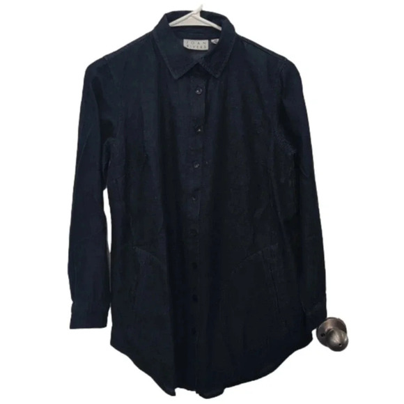 Joan Rivers Tops - Joan Rivers Regular Vintage Washed Denim Shirt with Pockets